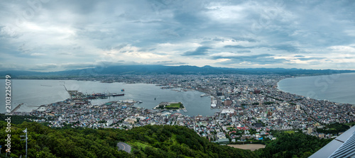 Hakodate Cityscape Panorama View from Mount Hakodate Japan
