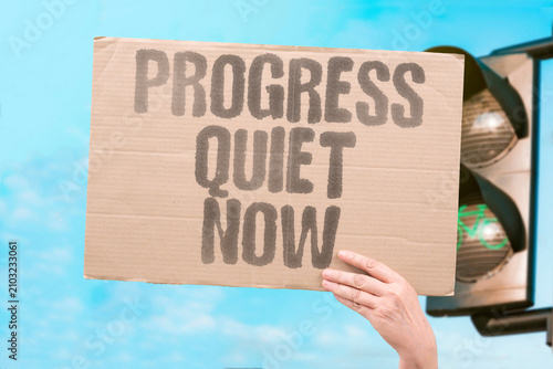 Konstfotografi "Progress Quiet Now" Improvement is understated