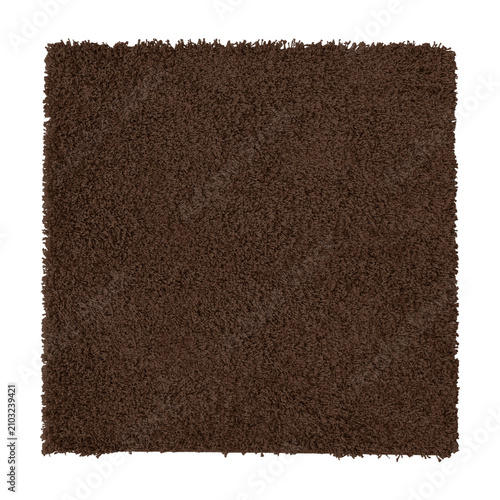 Foto Flat doormat png sticker, brown, transparent background