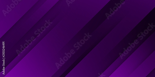 Tableau sur toile Elegant dark purple abstract background featuring overlapping diagonal layers an