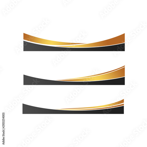 black and gold footer
