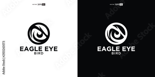 Obraz na plátně Eagle Eye Bird Logo Design.