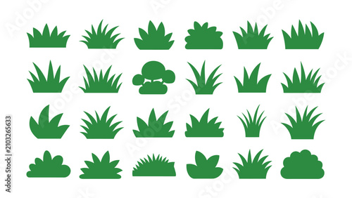 Fotografie Lawn, turf or meadow, green grass doodle, field blades for garden and park