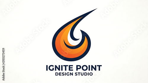 Ignite Point Design Studio Logo, a symbol of creativity and innovation in graphic design services