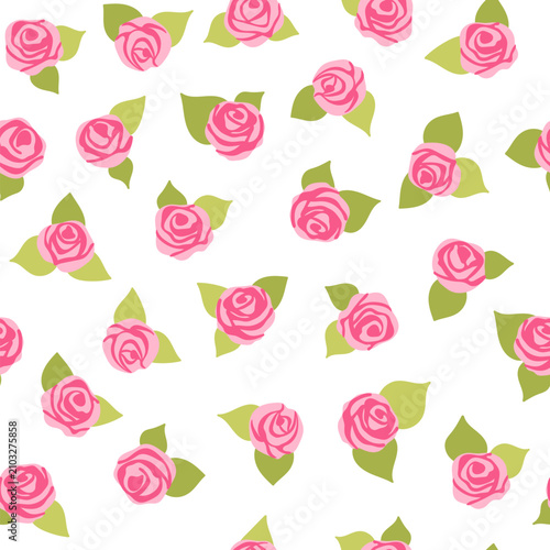 Delicate background with pink roses