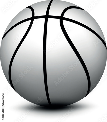 Basketball isolated on a white background