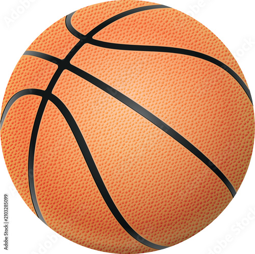 Basketball isolated on a white background