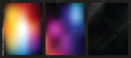 Photos Abstract geometric gradient background with vibrant colors
