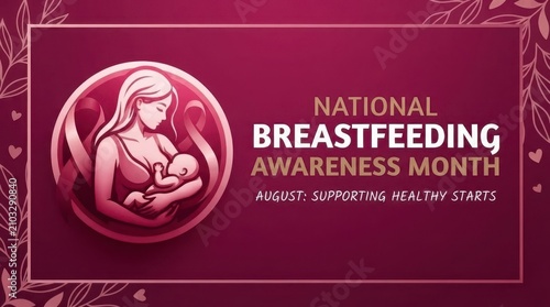 Mother breastfeeding baby during National Breastfeeding Awareness Month