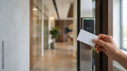 Contactless access card for secure electronic office entry system