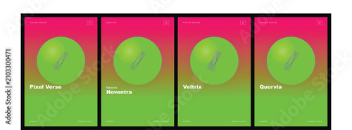Minimalist poster design for web design agency, promoting creativity and innovation with vibrant colors and abstract cylindrical forms.