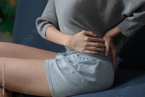 Bild auf Leinwand Abdominal pain concept