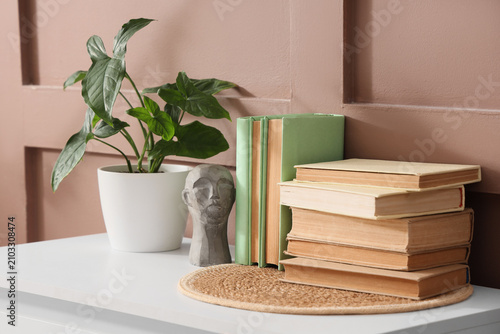 Home decor with potted plan...