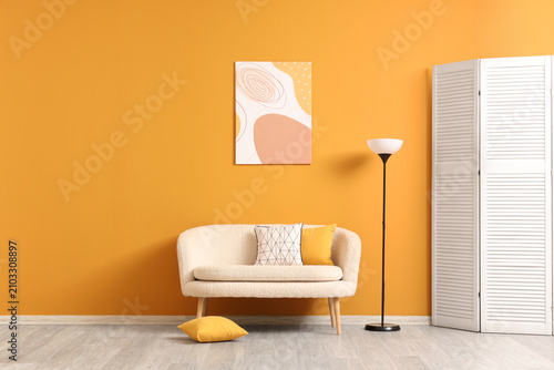 Modern living room interior...