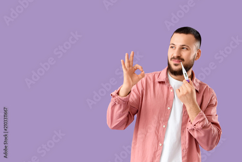 Handsome young man with the...
