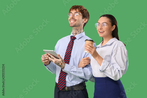 Business people in eyeglass...