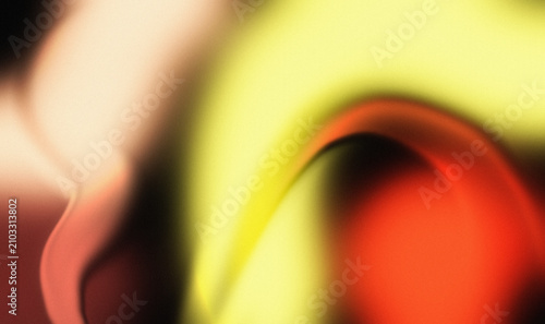 Abstract Neon Wave Grainy Gradient Background with Glowing Yellow and Fiery Orange Flow, Modern Luxury Fluid Texture for Creative Design