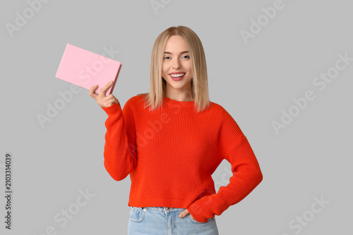 Beautiful young happy woman...
