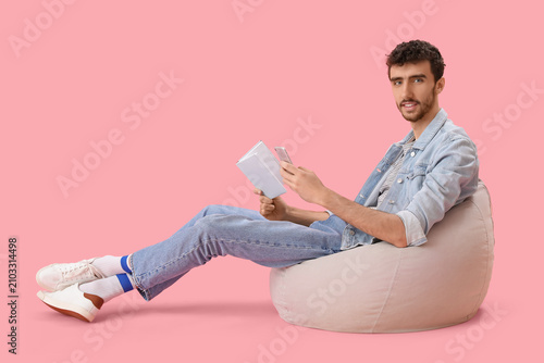 Handsome young man with not...