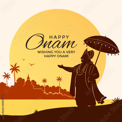 Happy Onam Celebration Vector Post
