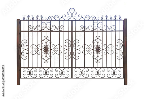 Wide decorative gates..