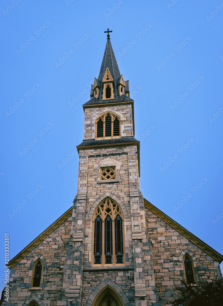 Fototapeta premium St. Bridget Catholic Church in West Rutland, Vermont, USA