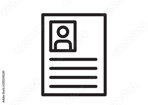 Foto 履歴書のアイコン