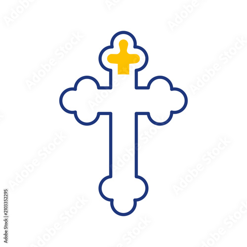 Obraz na płótnie Christian cross icon