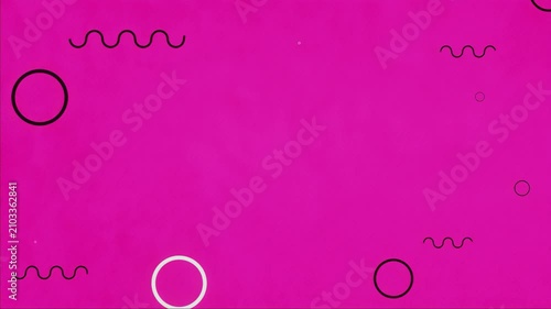 2D Flat Animated Slideshow Template with Copy Space and Minimalist Geometric Shapes

