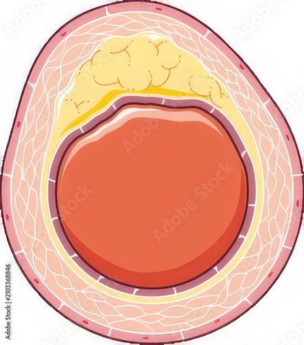 Cross-section of a healthy human eye with detailed anatomy. Medical illustration highlighting eye structure and vision health.