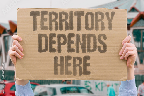 Fotografía "Territory Depends Here" Control relies on soldiers present