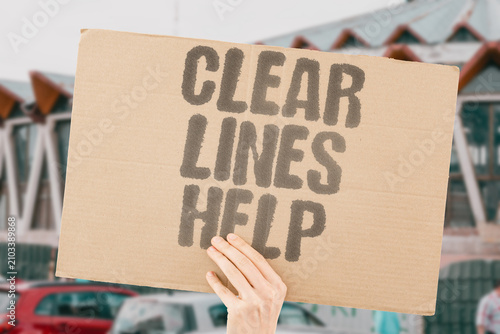 Fotografie "Clear Lines Help" Unambiguous orders assist execution