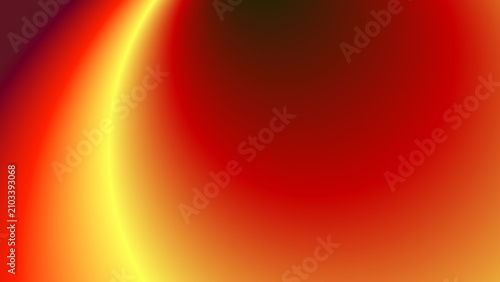 Obraz na plátně Smooth transition of warm colors background, featuring fiery red, orange, and glowing yellow curves