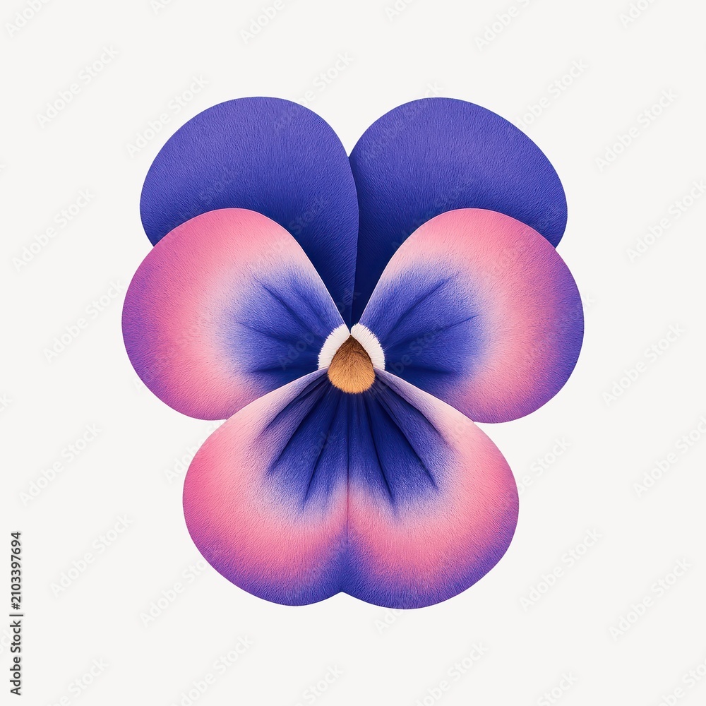 Obraz premium Vibrant gradient flower illustration