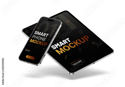 Tablet Smartphone Studio Mockup