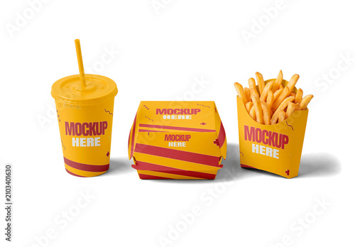 Fast Food Set Mockup