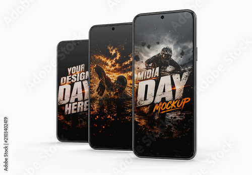 Smartphone Screen Studio Mockup