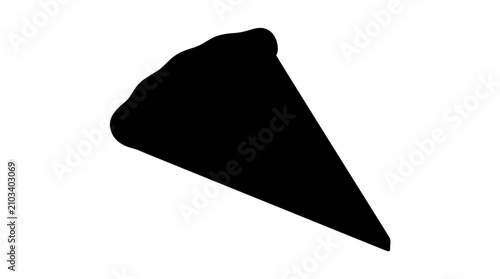 Pizza Slice Silhouette Icon