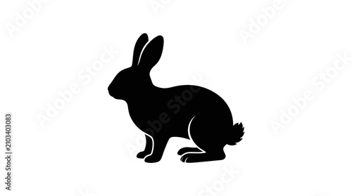 Black Rabbit Silhouette