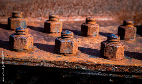 old rusty bolts