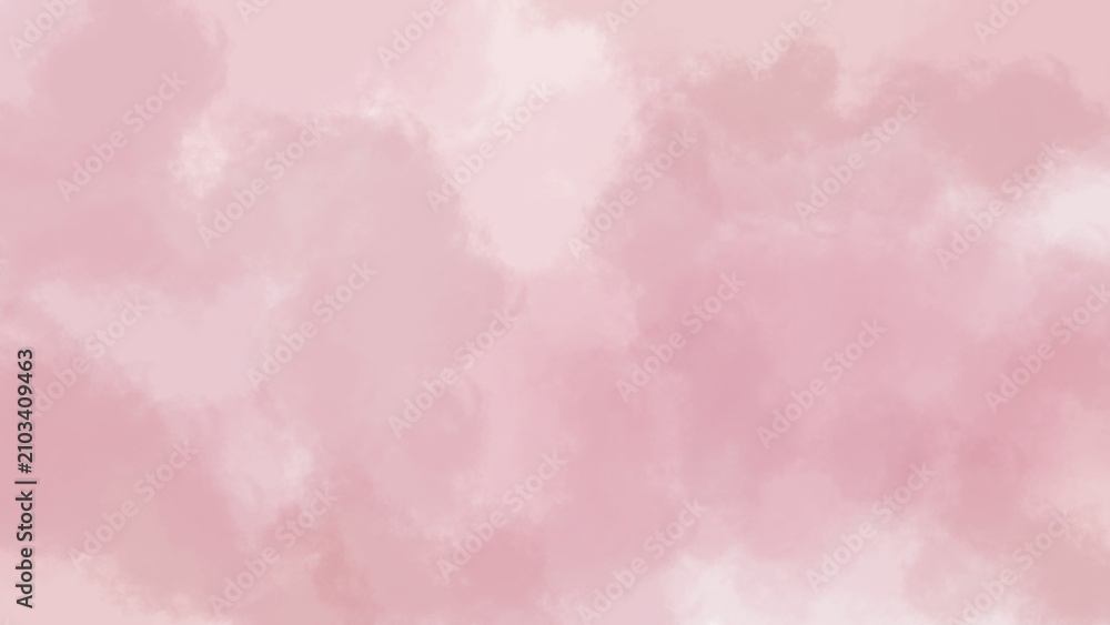 Obraz premium Abstract artistic watercolor backdrop, dusty rose clouds for feminine branding.