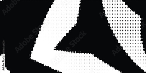 Bild auf Leinwand Broken screen glass effect crack shards silhouette, Rectangle bg decay grunge texture, Vector illustration