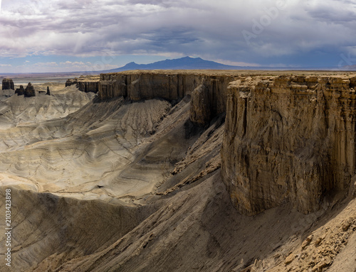 Edge of Cliffs at Moonscape Overlook near Hanksville, Utah