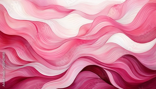 pink and white watercolor wavy lines background wallpaper