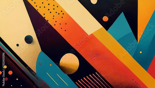 abstract neo memphis style background with grainy texture trendy contemporary design digital art