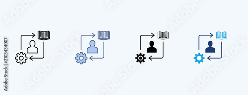 Vászonkép Mastery Multiple Icon Illustration Vector