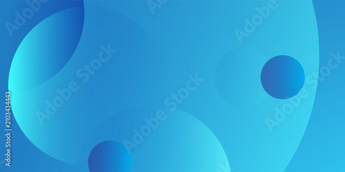 Tableau sur toile Modern blue gradient background featuring abstract fluid shapes and geometric textures
