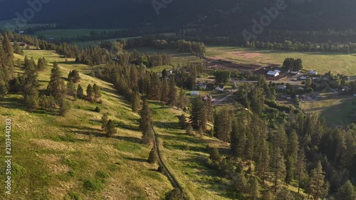Interior valley of B.C. Midway in Okanagan