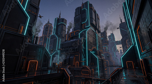 Sci-Fi Cyber Structure