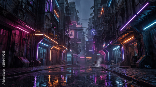 Cyberpunk Alleyway